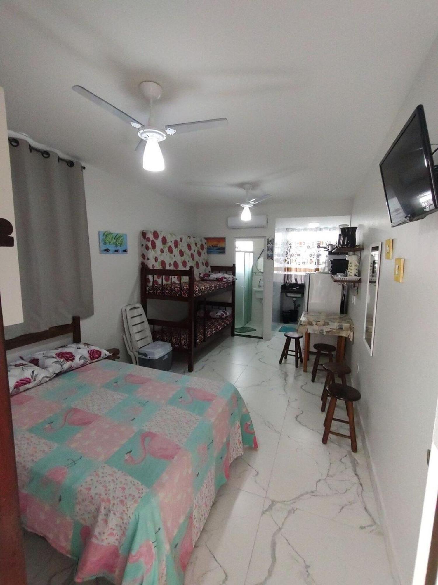 Kit Net Na Praia Grande Ubatuba 200 Metros Do Mar Zewnętrze zdjęcie